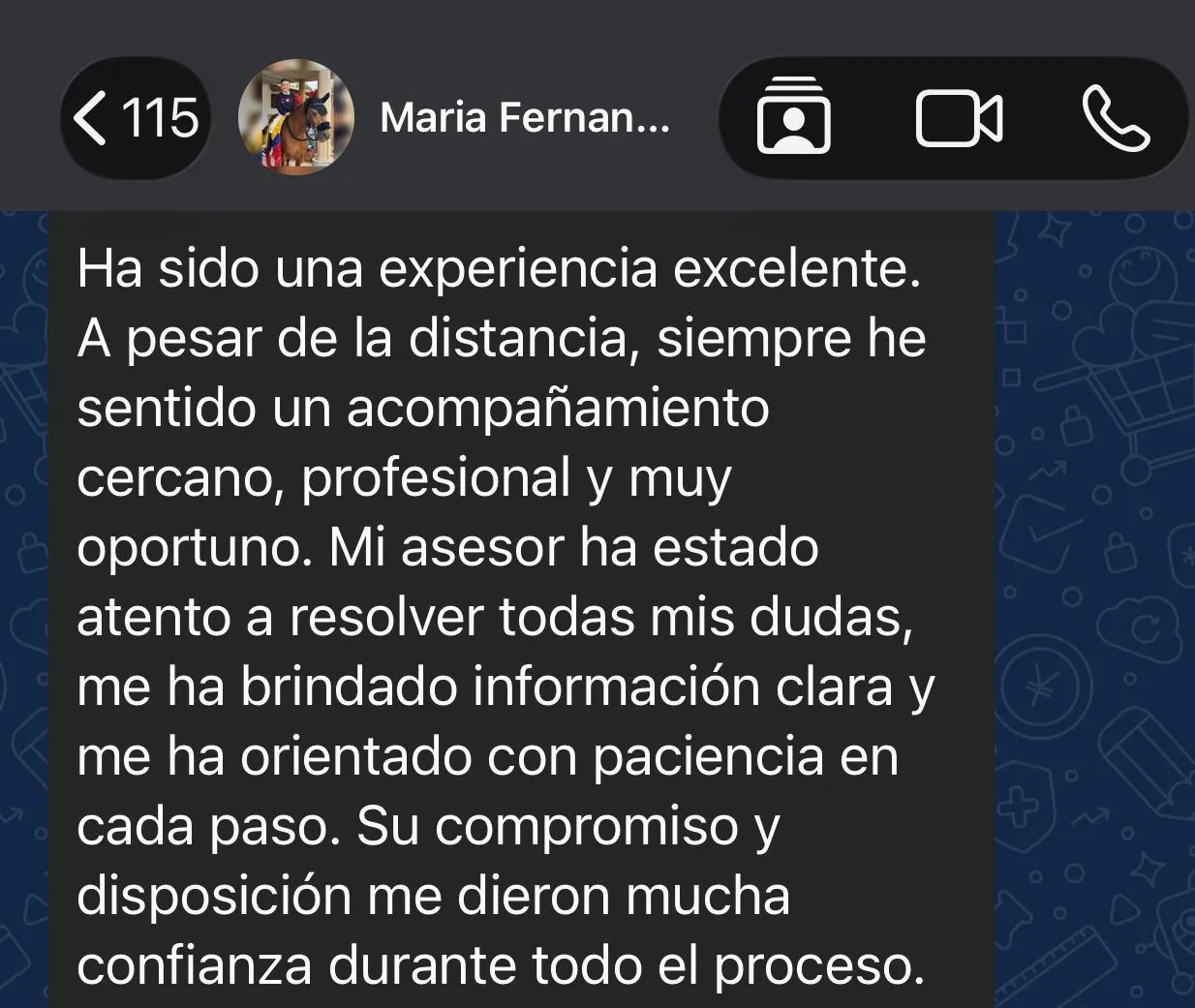 Testimonio de cliente 5